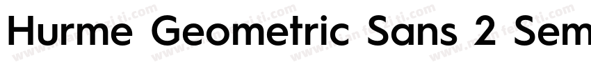 Hurme Geometric Sans 2 SemiBold字体转换